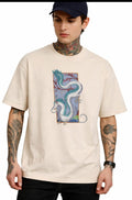 UNIQUE SNAKE EMBROIDERY TSHIRT