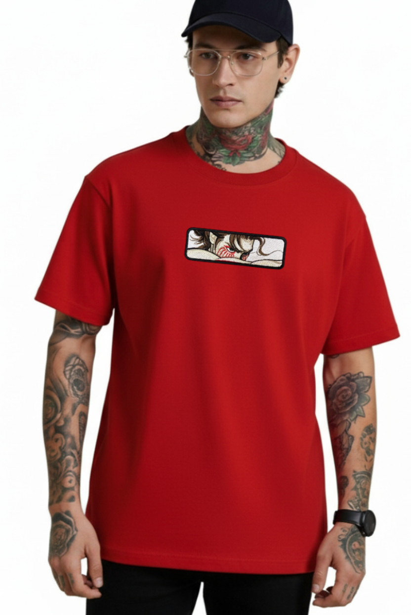 UNIQUE EMBROIDERY OVERSIZED TSHIRT